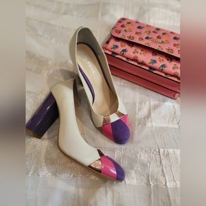 Retro Thea Visconti block heels.